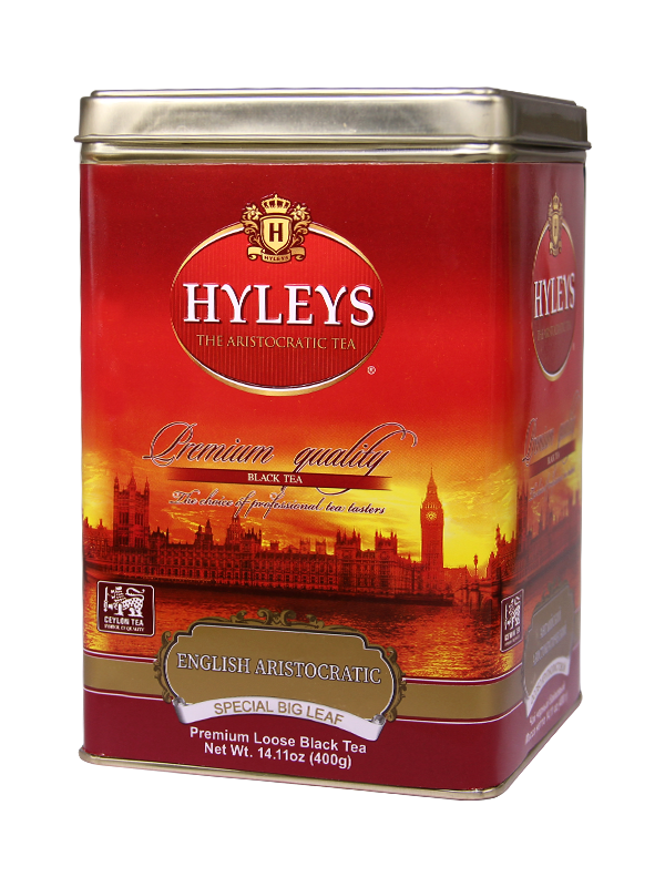 Hyleys Tea 100% Natural English Aristocratic Premium Quality Black Tea, Premium English Loose Tea, Extra Strong Tea,  (Pack of 400g Slip on Lid Tin)